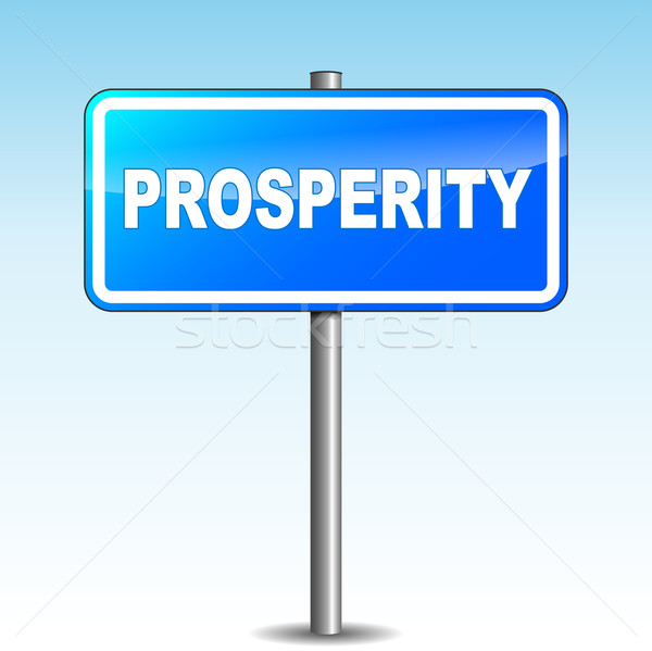 Vector prosperity signpost Stock photo © nickylarson974