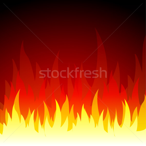 Vektör yangın Alevler soyut turuncu enerji Stok fotoğraf © nickylarson974