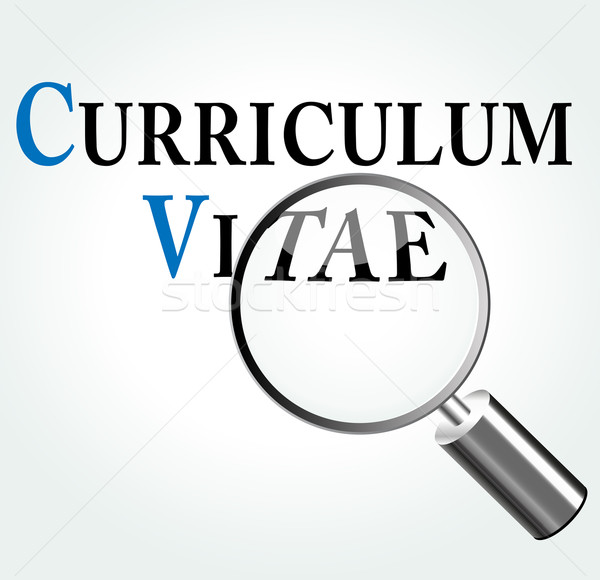 Stock photo: Vector curriculum vitae concept