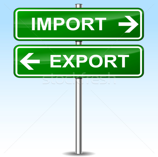 import export sign Stock photo © nickylarson974