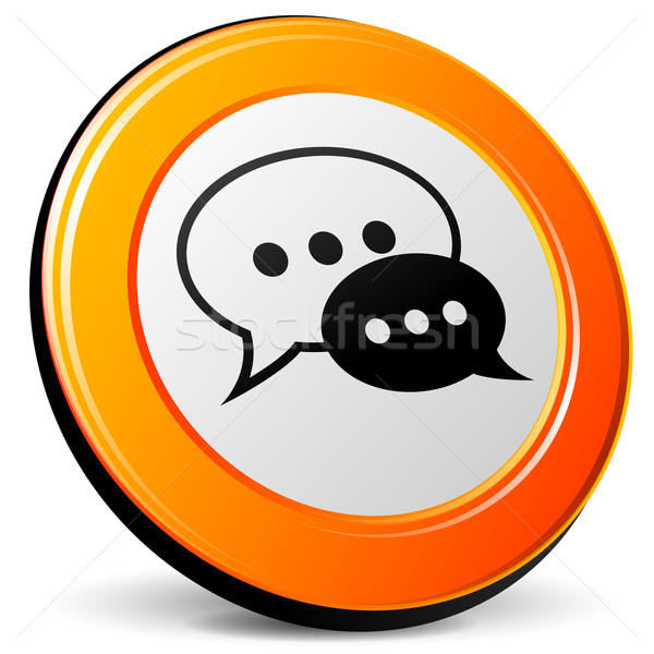 Vector chat icon Stock photo © nickylarson974