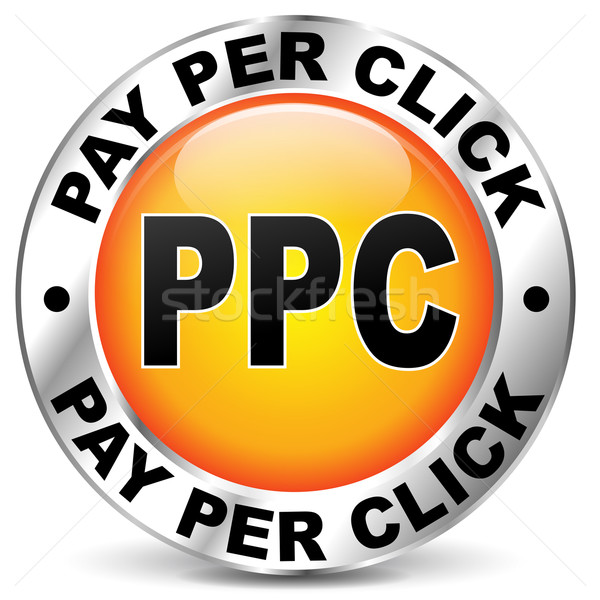 pay per click orange icon Stock photo © nickylarson974