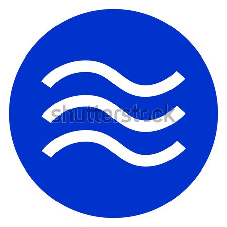 Icono ilustración 3D azul diseno agua Foto stock © nickylarson974