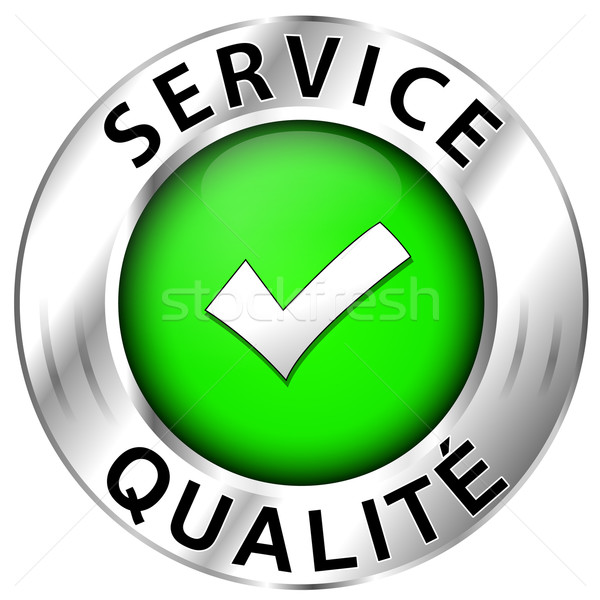 Quality of  service french icon Stock photo © nickylarson974