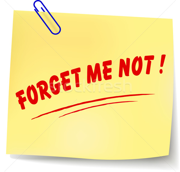 Vector forget me not message illustration Stock photo © nickylarson974