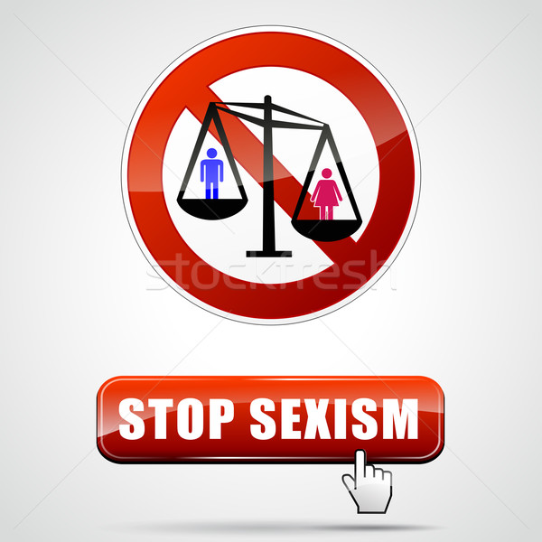 stop sexism sign Stock photo © nickylarson974