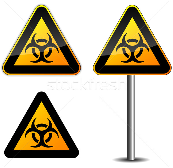 Stock photo: Warning sign