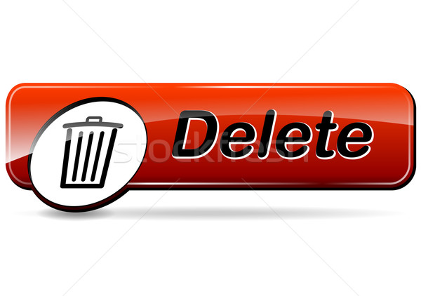 delete red web design button Stock photo © nickylarson974