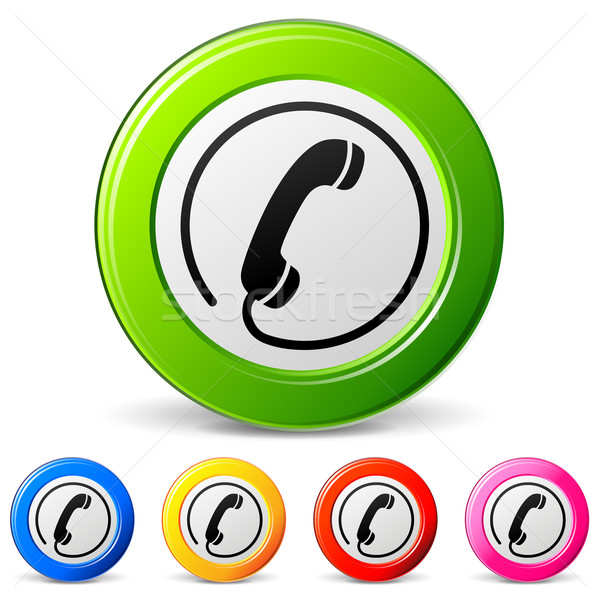 phone vector icons Stock photo © nickylarson974