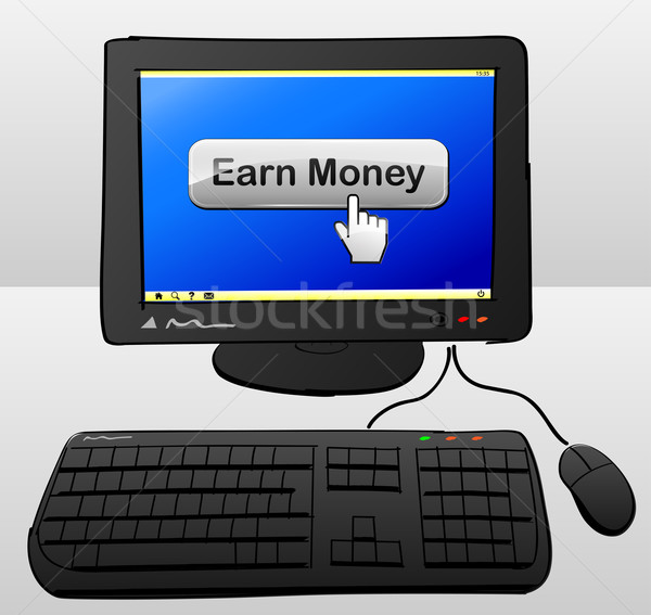 earn money computer Stock photo © nickylarson974