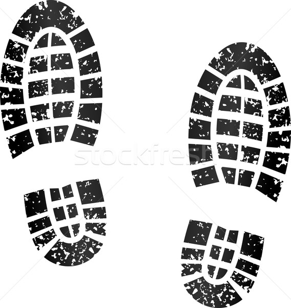 black footprints Stock photo © nickylarson974