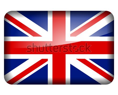 Foto stock: Reino · Unido · bandera · ilustración · blanco · país · banderas