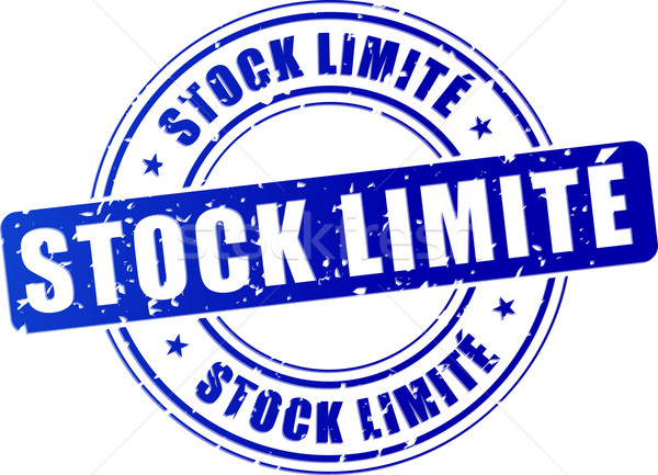 limited stock blue stamp Stock photo © nickylarson974