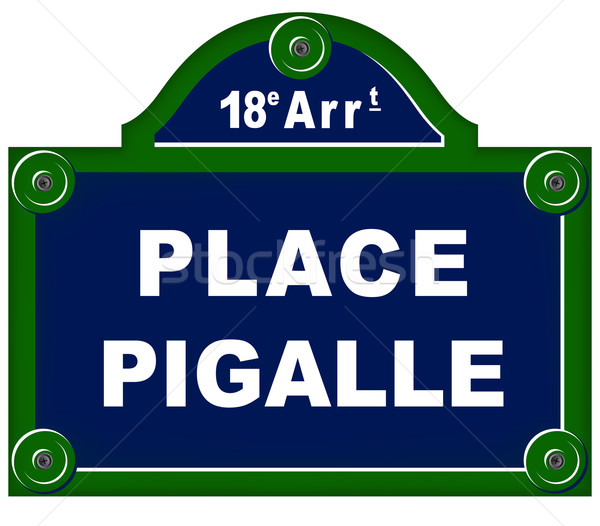 place pigalle sign Stock photo © nickylarson974