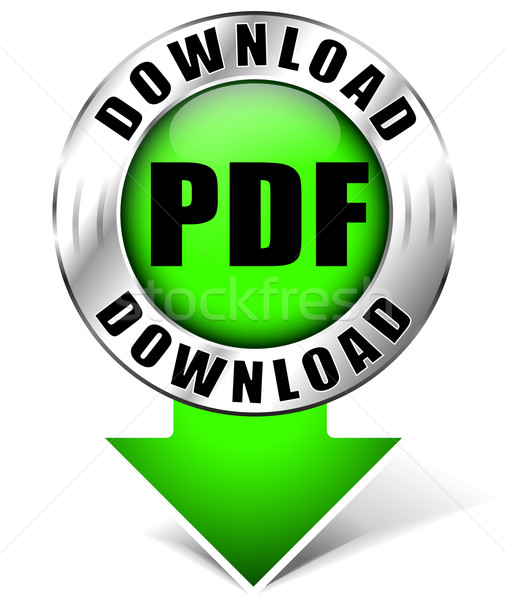 Pobrania pdf ikona zielone chrom Internetu Zdjęcia stock © nickylarson974