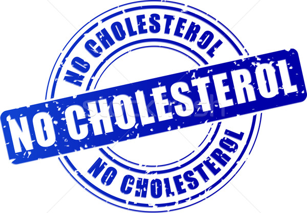 Não colesterol azul carimbo ilustração ícone Foto stock © nickylarson974