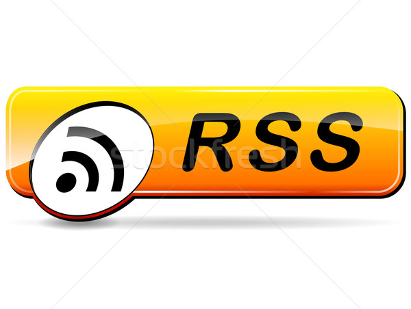 rss orange web design button Stock photo © nickylarson974
