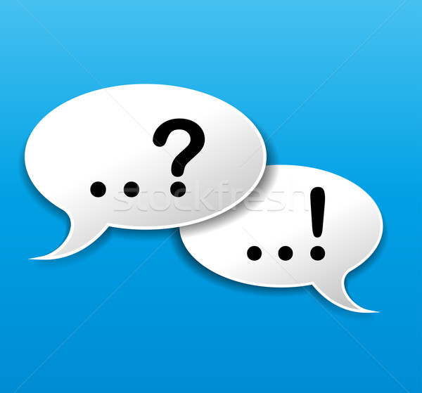 Vector speech bubbles Stock photo © nickylarson974