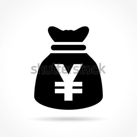 yens bag sticker icon Stock photo © nickylarson974