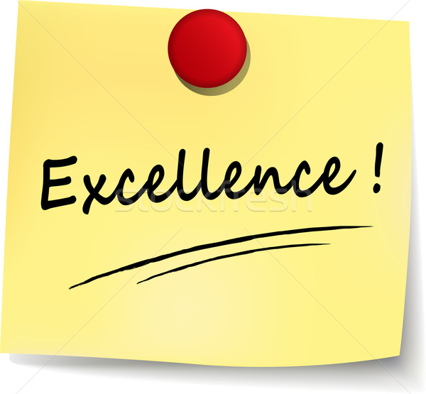 excellence note Stock photo © nickylarson974