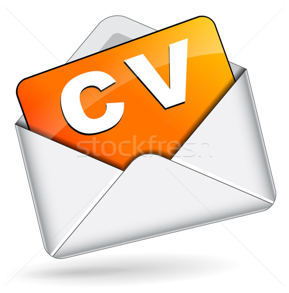 Vector cv envelope Stock photo © nickylarson974