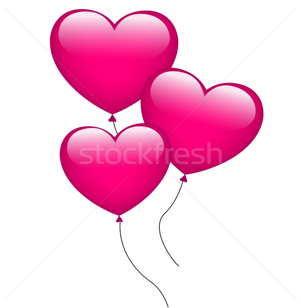 Heart Balloons Stock photo © nickylarson974