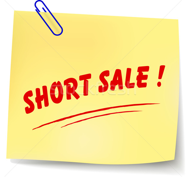 Vector short sale message Stock photo © nickylarson974