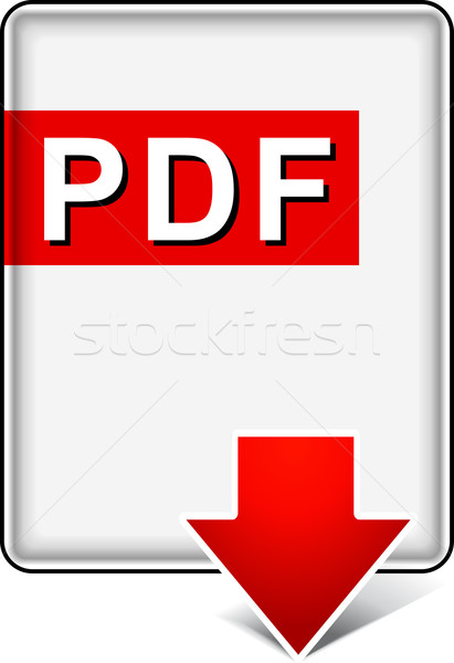 Pdf letöltés ikon illusztráció fehér számítógép terv Stock fotó © nickylarson974