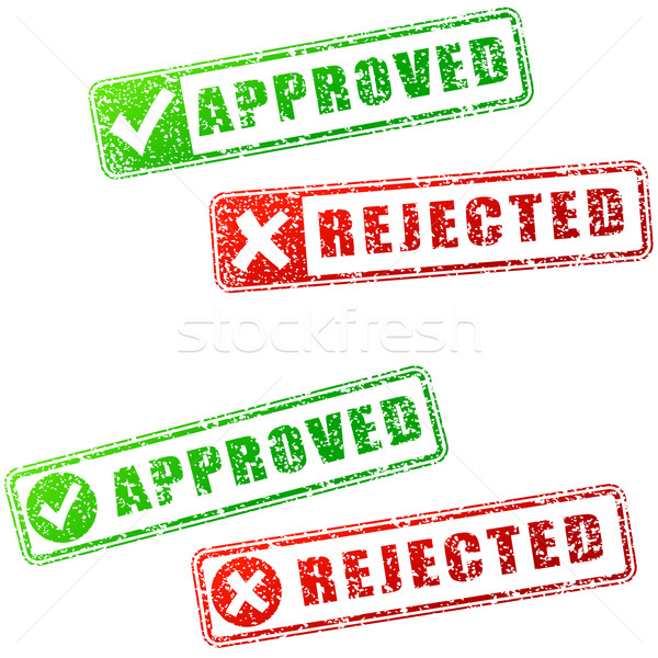 Approved stamp Stock photo © nickylarson974