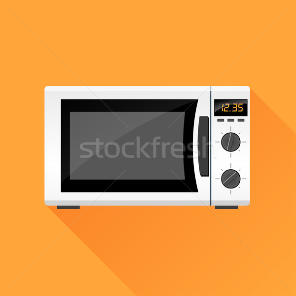 microwave oven icon Stock photo © nickylarson974