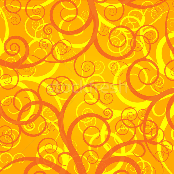 Orange floral Mode abstrakten Natur Blatt Stock foto © nickylarson974