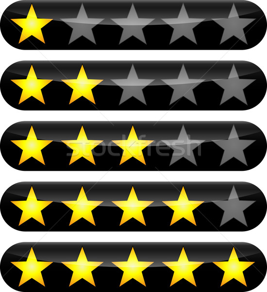 rating stars icons Stock photo © nickylarson974