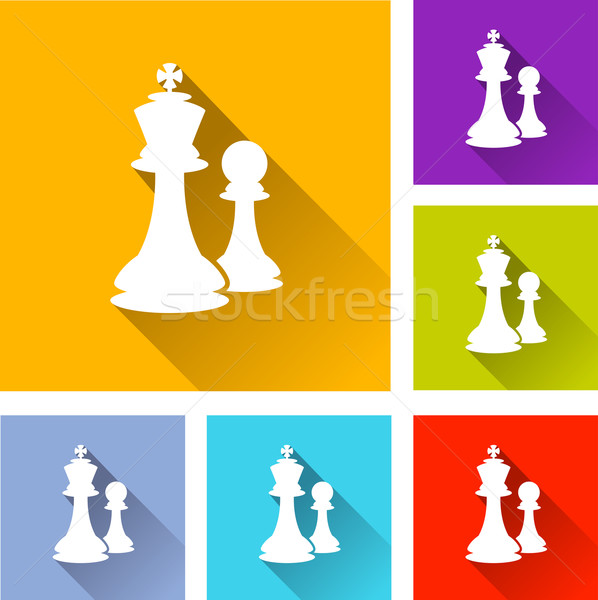 chess icons Stock photo © nickylarson974