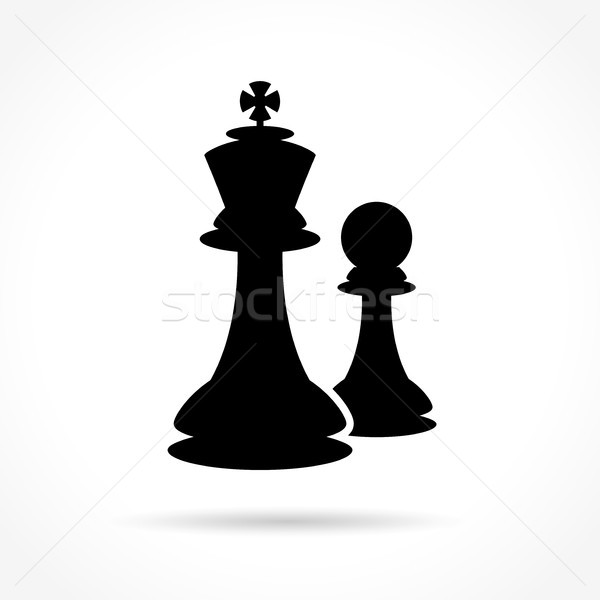 chess icon on white background Stock photo © nickylarson974