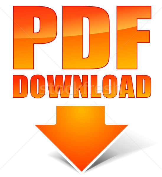 Pdf скачать icon веб белый документа файла Сток-фото © nickylarson974