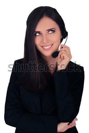 Call Center Operator in Black Blazer  Stock photo © NicoletaIonescu