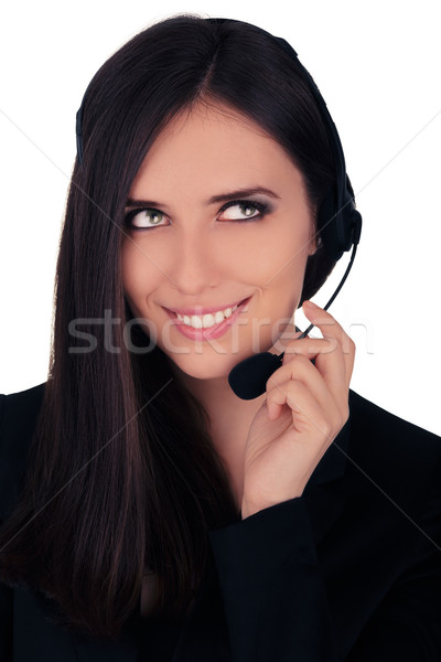 Call Center Operator in Black Blazer  Stock photo © NicoletaIonescu