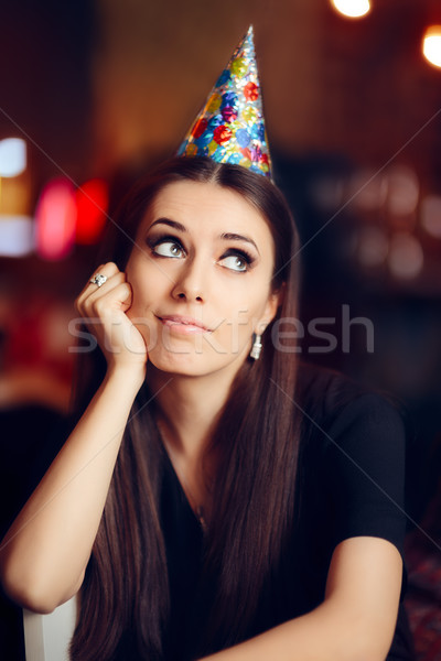 Sad Bored Woman at a Party Having No Fun Stock photo © NicoletaIonescu