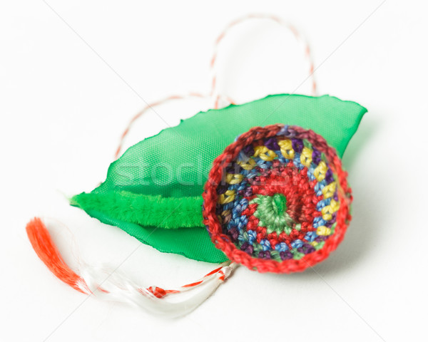 Crochet Flower Handmade Decorative Object Stock photo © NicoletaIonescu