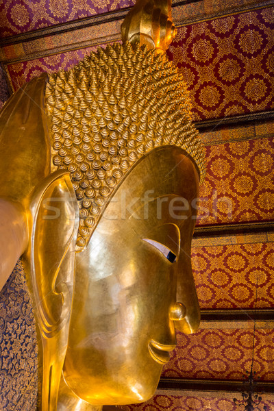 Reclining big Buddha gold statue Stock photo © nicousnake
