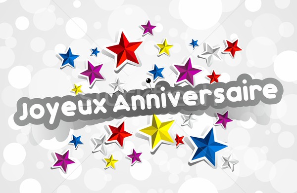 [[stock_photo]]: Joyeux · anniversaire · coloré · carte · de · vœux · papier · texture · heureux