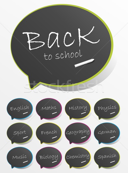 Creative école design cool style [[stock_photo]] © nicousnake