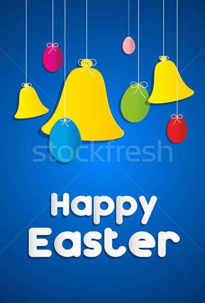 [[stock_photo]]: Joyeuses · pâques · carte · de · vœux · heureux · enfants · résumé · design