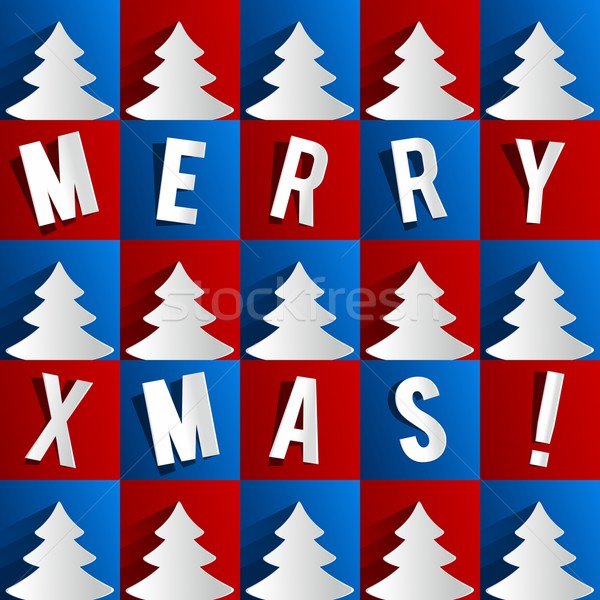 Joyeux Noël carte de vœux Creative heureux design [[stock_photo]] © nicousnake