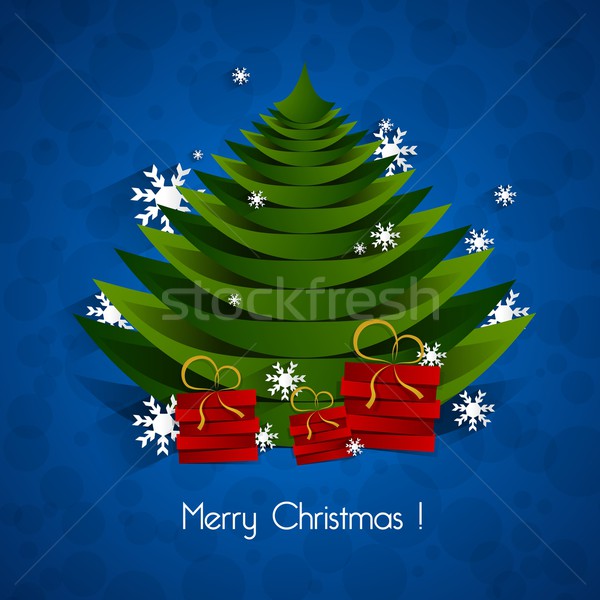 Joyeux Noël carte de vœux Creative heureux design [[stock_photo]] © nicousnake