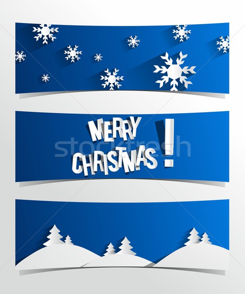 Joyeux Noël carte de vœux Creative heureux design [[stock_photo]] © nicousnake