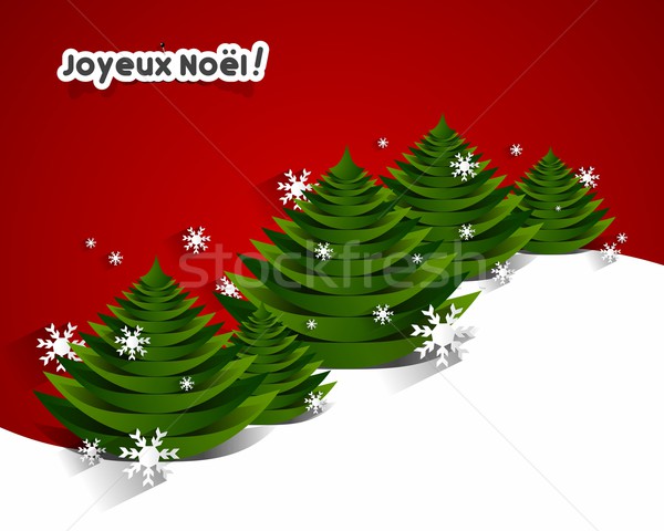 Joyeux Noël carte de vœux Creative heureux design [[stock_photo]] © nicousnake