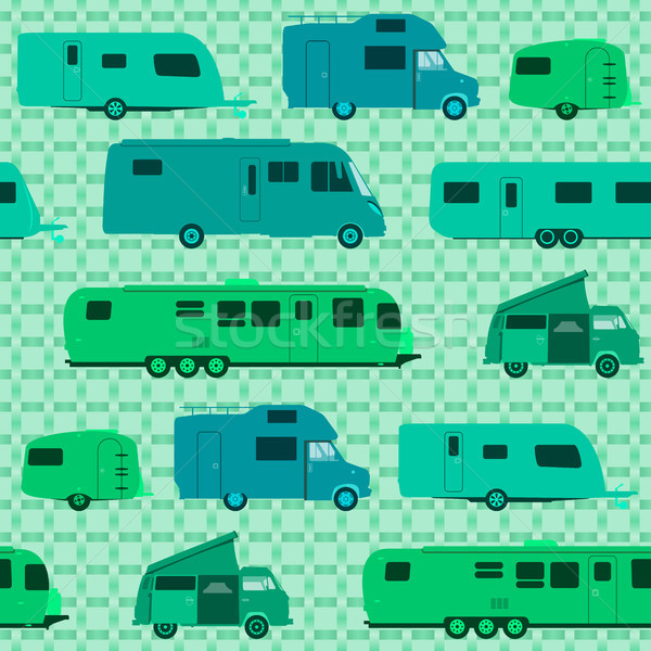 Camping modèle voiture résumé vert [[stock_photo]] © nikdoorg