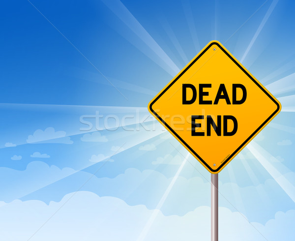 Dead End Sign and Blue Sky Stock photo © nikdoorg