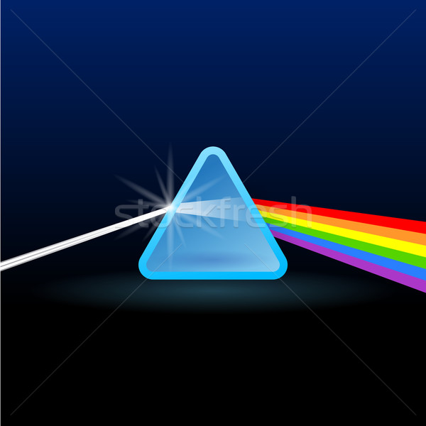 Rainbow lumière séparation triangle scientifique poutre [[stock_photo]] © nikdoorg